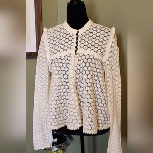 Free People lace cardigan size medium